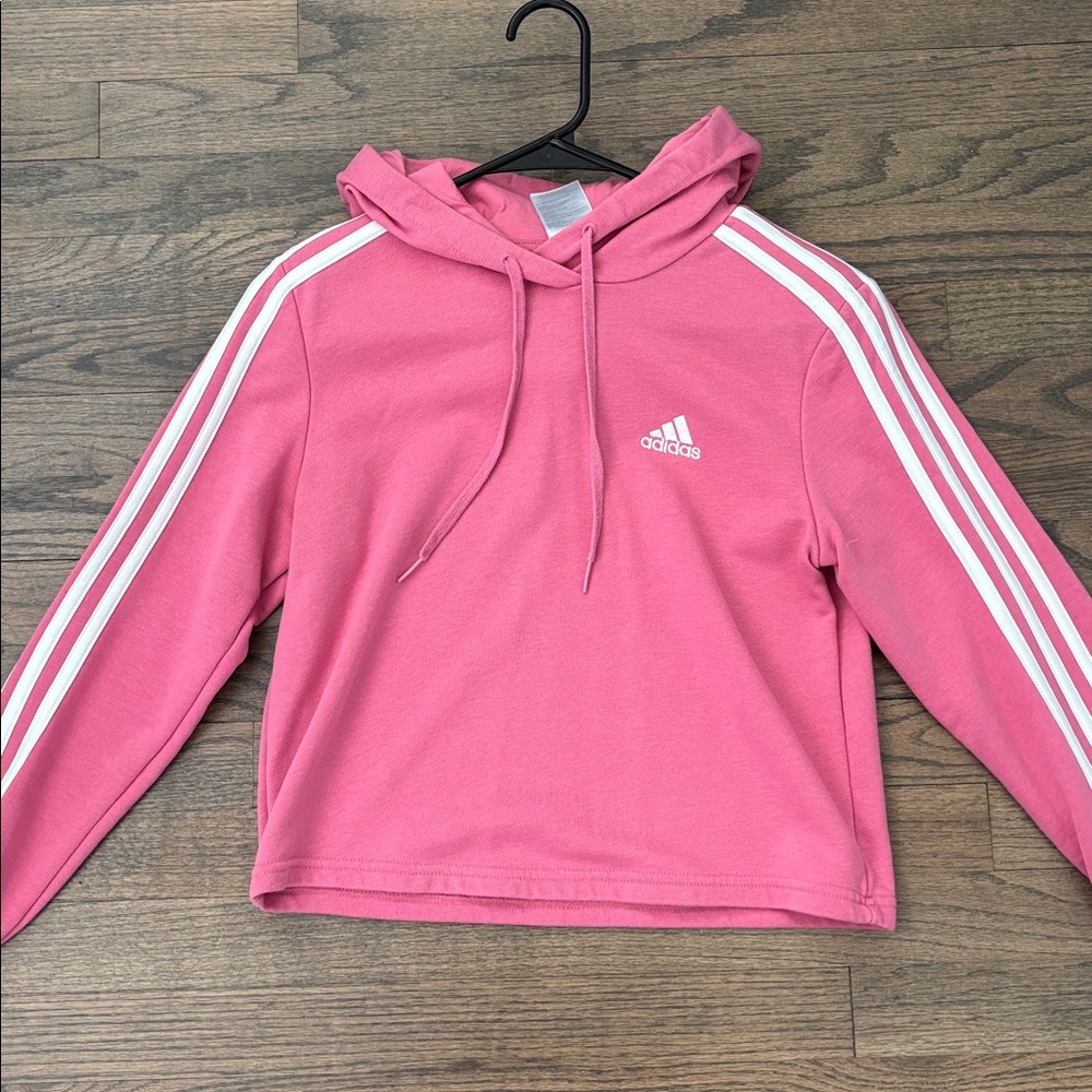 Adidas Pink Pullover with White Accents - Picture 2 of 11